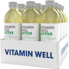 Vitamin Well Active Omena 12x0,5l hiilihapoton juoma
