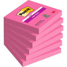 Post it Super Sticky Note pinkki viestilappu