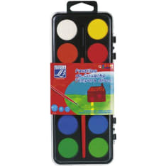 Lefranc & Bourgeois Gouachecolor assortment 12 colors + brush
