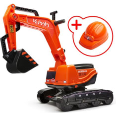 FALK Kubota kaivinkone ja kypärä