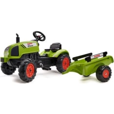 FALK Claas polkutraktori peräkärryllä
