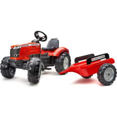 FALK Massey Ferguson polkutraktori peräkärryllä