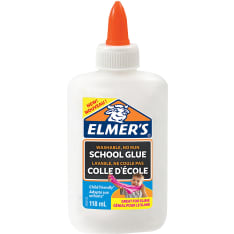 Elmer's White PVA Glue | 118 mL | Washable & Kid Friendly | Great for Making Slime & Crafting