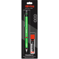 rOtring Visuclick Mechanical Pencil | 0.7 mm | 2B Lead | Lively Blue Barrel | 12 Count