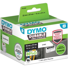 DYMO® LabelWriter™ Durable 57mm x 32mm Medium Multi-Purpose Labels white 1 Roll x 800 Labels