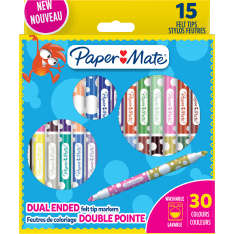 Paper Mate Twin Tip Felt Tip Pens 15 kpl huopakynä