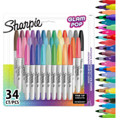 Sharpie Fine Glam Pop 34 kpl permanenttitussit