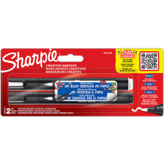 Sharpie Creative Acrylic Marker Black & White 2-Blister