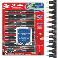 Sharpie Creative Acrylic Marker Earth Tones Bullet tip 12-Blister