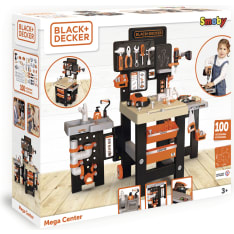 Smoby Black+Decker Mega Center lasten työkalupenkki + tarvikkeet