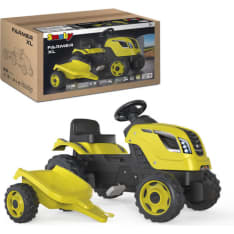 Smoby Farmer XL vihreä traktori perävaunulla