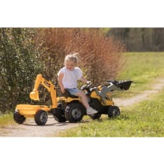 Smoby Builder Max traktori perävaunulla ja kaivinkoneella