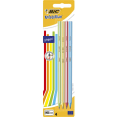 BIC Evolution Stripes 4 kpl lyijykynä