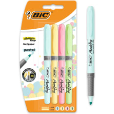 BIC Highlighter Grip Pastel 4 kpl korostuskynä