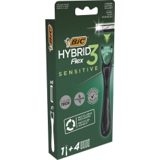 Bic Hybrid Flex 3 sensitive varsi + 4 terää