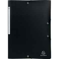 Exacompta 3.flap folder PP A4 recycled black