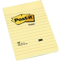 Post-It Notes 102 x 152mm viestilaput viivoilla