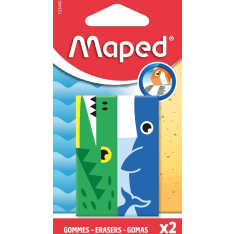 Maped eläimet 2 kpl pyyhekumi