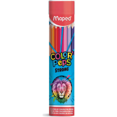 Maped Strong 24 colored pencils in a metal tube