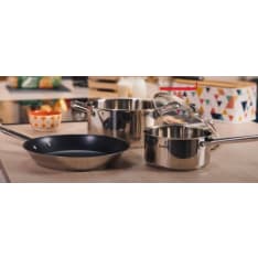 Tefal Cook Eat -keitto- ja -paistoastiasetti, 4-osainen, ruostumaton teräs