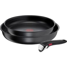 Tefal Ingenio Daily Chef musta 3-osainen paistinpannusetti