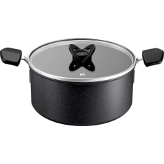 Tefal Expertise -kattila lasikannella 24 cm/5 L, musta