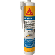 Sikasil-C väritön homesuojattu 300 ml yleissilikoni