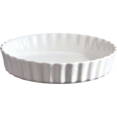 Emile Henry valkoinen 29 cm 2 l piirakkavuoka