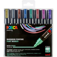 Uni Posca Marker 8 kpl PC-5M metallivärit maalikynäsetti