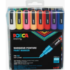 Uni Posca Marker 16 pc PC-3M basic colors paint pen set