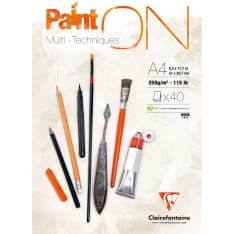 Clairefontaine PaintON Pad A4 250g Mixed media