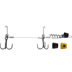 VMC Pike Rig Heavy with two Treble hook #2/0, 3 weights (15 g, 20 g, 25 g) + screw