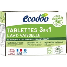 Ecodoo 3in1 30 kpl astianpesutabletit konepesuun