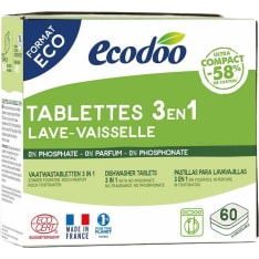 Ecodoo 3in1 60 kpl astianpesutabletit konepesuun