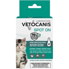 Vetocanis Kitten 2 x 0,6 ml Anti-parasite Spot is a kitten parasite repellent