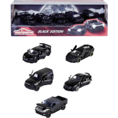 Majorette Black Edition Giftpack 5-pack pikkuauto