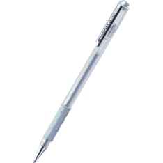 Pentel K118-Z Hybrid Gel Grip Roller 0,8mm Silver kynä