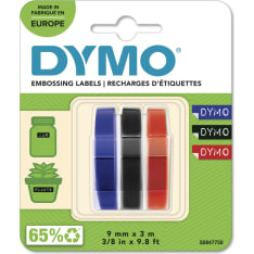 DYMO kohokirjoitinteippi värilajitelma 3 x 9mm x 3m