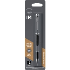 Parker IM Black Lacquer C.T. F musta kuulamustekynä
