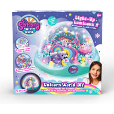 So Sensory Light-Up Unicorn World Dome askartelu leikkisetti