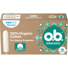 o.b. Organic Normal 16 kpl luomu tamponi