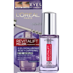L'Oréal Paris Revitalift Filler 2,5% Hyaluronic Acid + Caffein 20 ml silmänympärysalueen seerumi