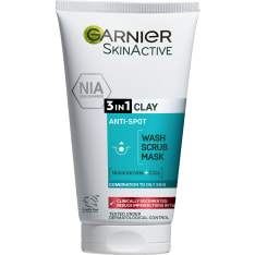 Garnier Skin Active Pure Active 3in1 150 ml kuoriva puhdistusnaamio