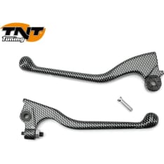 TNT 332118 Lever set, Carbon pattern, Derbi Senda