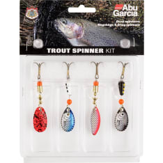 Abu Garcia Trout Kit Spinner in 4-pack trout assortment