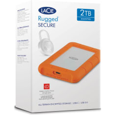 LaCie Rugged Secure 2TB ulkoinen kiintolevyasema