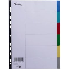 Lyreco A4 6-osainen PP välilehti