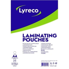 Lyreco 100 kpl 125mic A4 laminointitasku