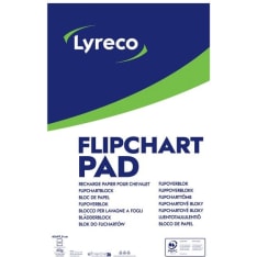 Lyreco 65x98cm blanco/ruudut luentotaululehtiö