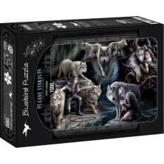 Bluebird Anne Stokes - Wolf Collage 1500p palapeli